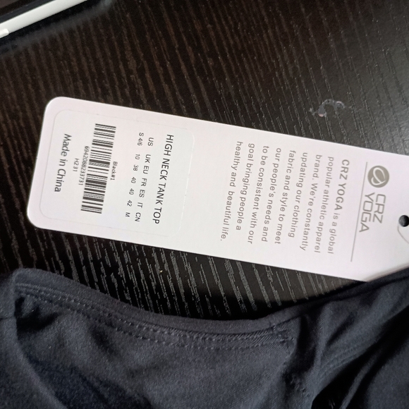 NWT CRZ YOGA Small women's Butterluxe U back longline sports bra - Picture 6 of 8